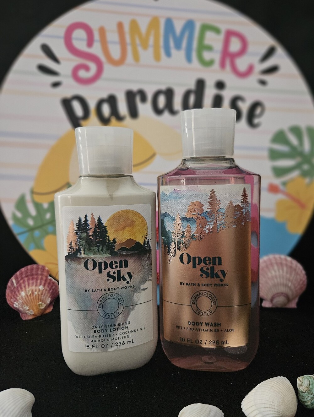 NWT Bath & Body Works Open Sky Body Care Set - Pink, Multi